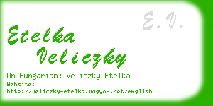 etelka veliczky business card